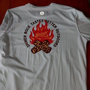 Magellan Shiner Bock Tastes Better Outdoors womens L boyfriend fit - 0017